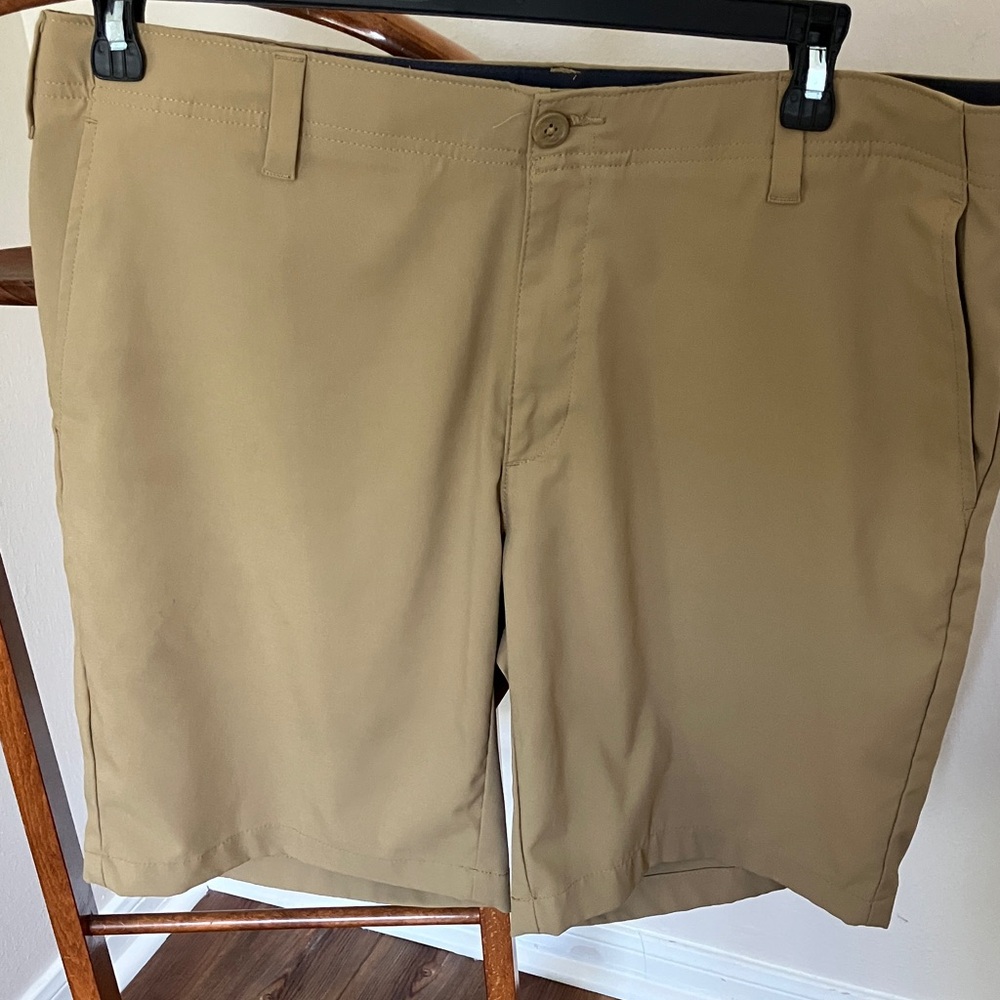 BCG Men's Flat Front Tan Shorts
